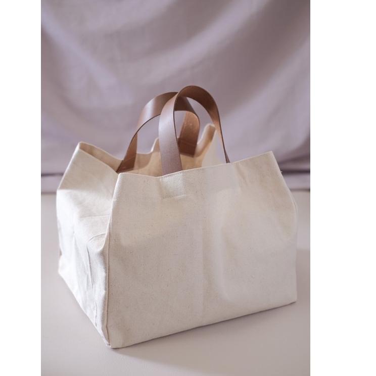 Baru Update (READYSTOCK) Tas box hampers canvas 26x26x30 cm // Tas box nasi premium // Tas box kanva