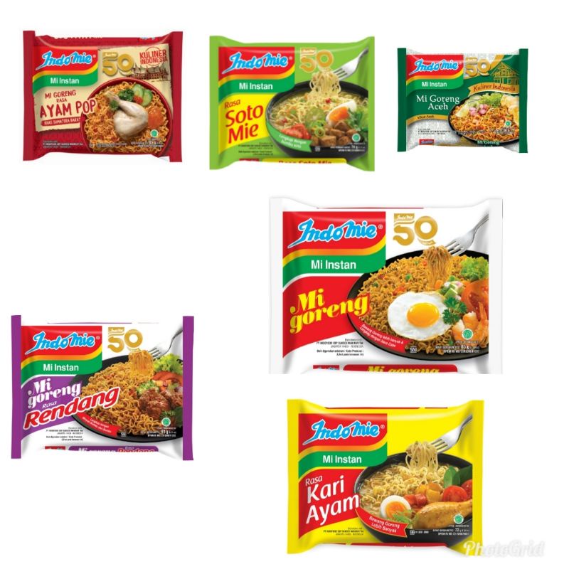 

Mie instan indomie sedaap goreng dan kuah