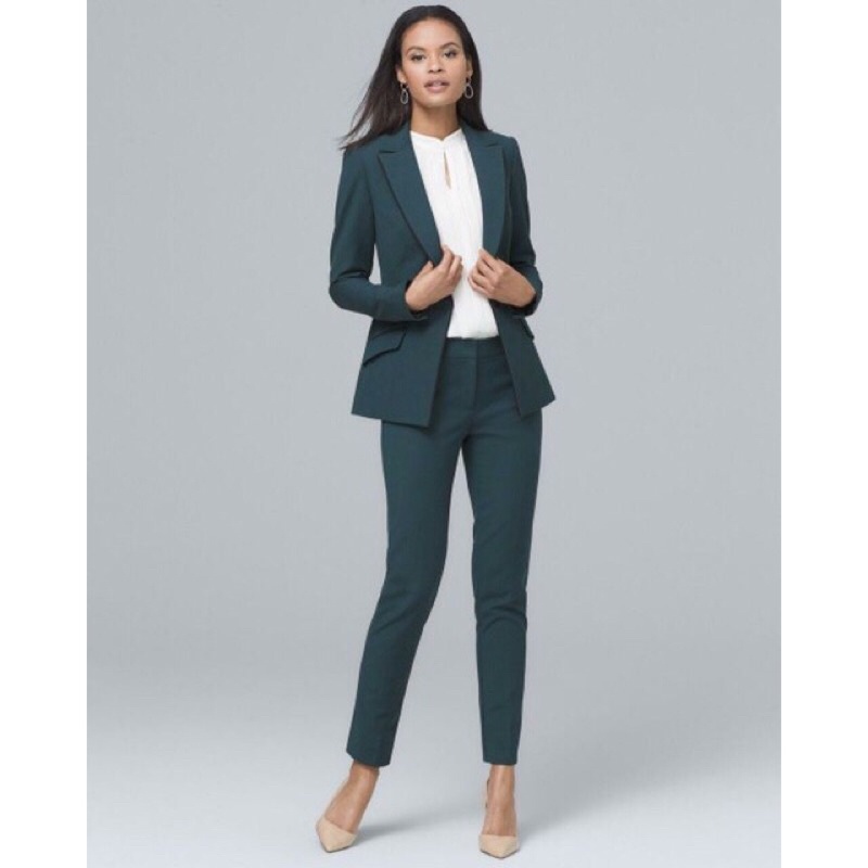 WHBM Military Topper Longline Blazer