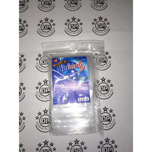 Kantong Plastik Klip Snack PP Ziplock 5x8 isi 100pcs Tebal 0.5