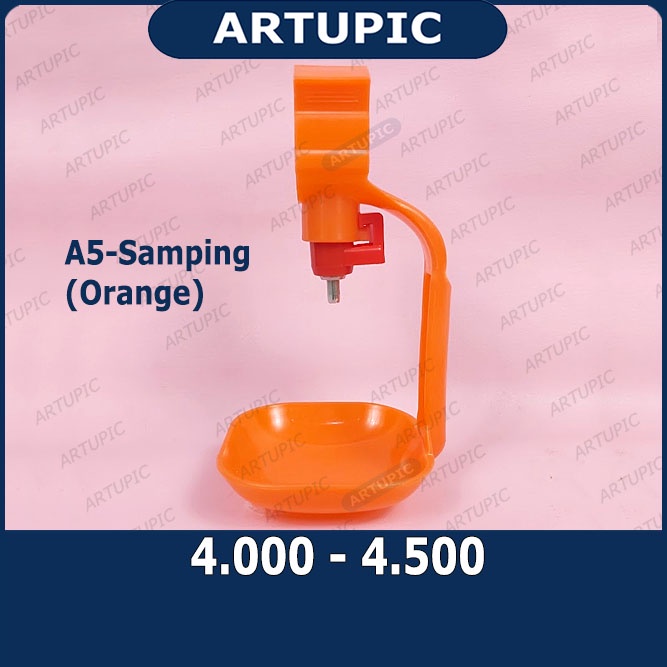 Nipple Ayam Nepel Nipel Nippel Ayam Pedaging Broiler A5-Samping-ORANGE