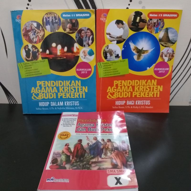 Buku Agama Kristen SMA Kelas 10, 11, 12 Yethie Bessie