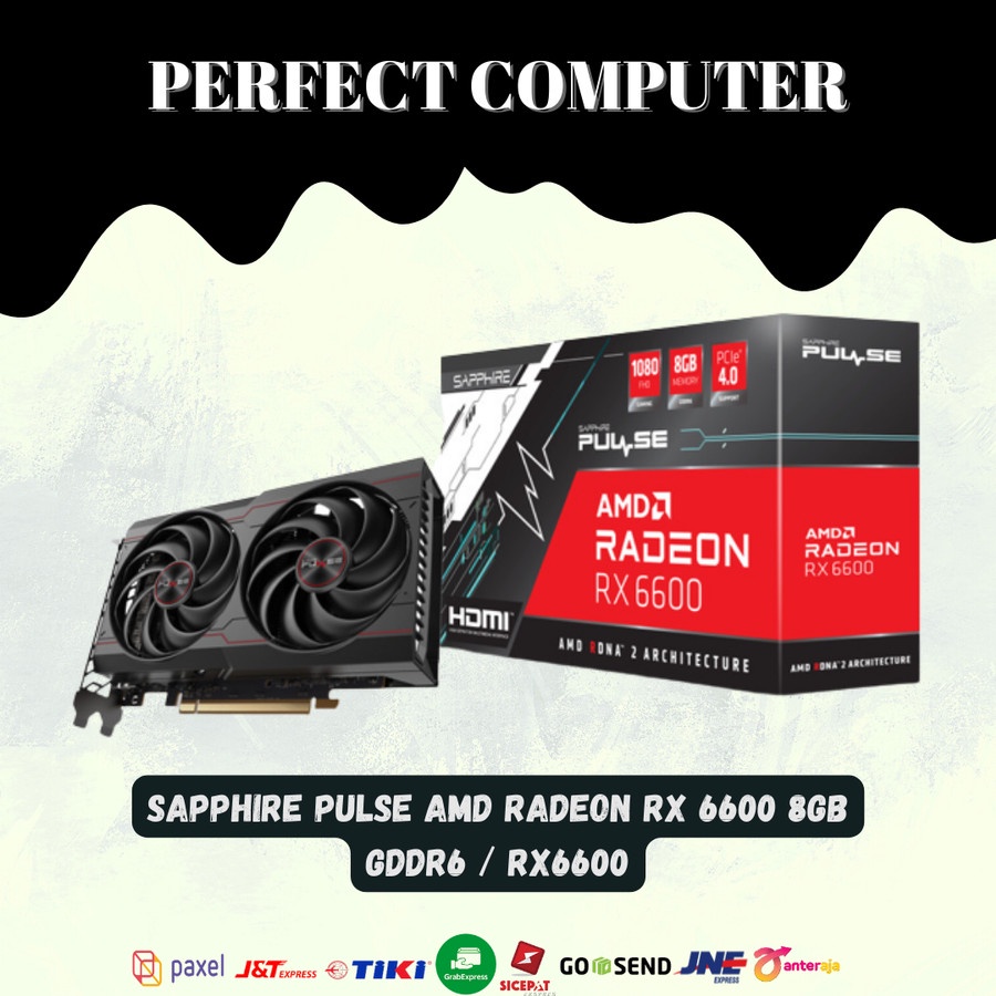 VGA / GPU SAPPHIRE PULSE AMD RADEON RX 6600 8GB GDDR6 128BIT | RX6600