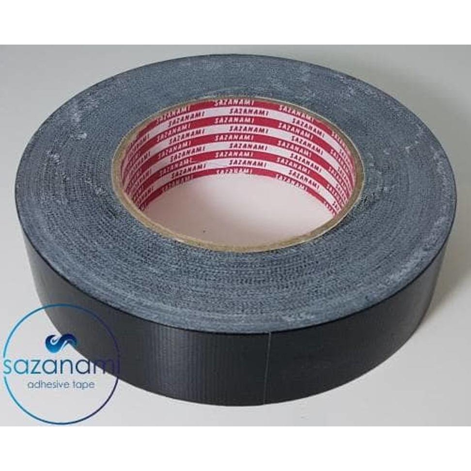

TERMURAH lakban kain Hitam 36MM 1.5 INCH x 45 Meter sazanami cloth tape
