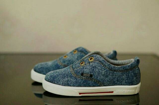 Sepatu Anak Decks Kids Volga Dark Blue Wash Casual Original