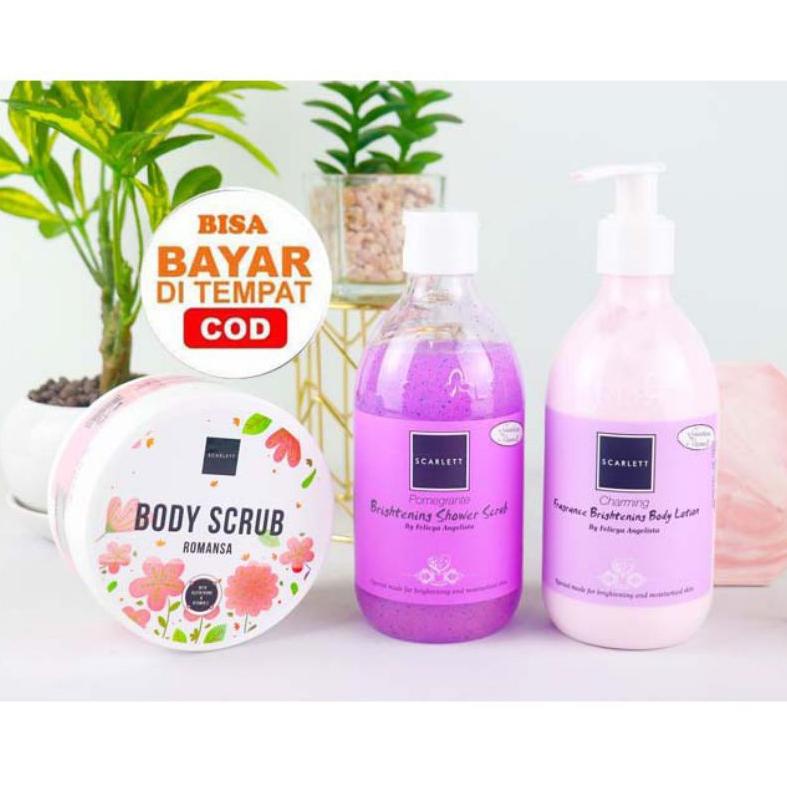 PE9 SCARLETT WHITENING PAKET LENGKAP TRIPLE COMBO BODY CARE / PERAWATAN BADAN ORIGINAL✶ (Baru)Kirim 