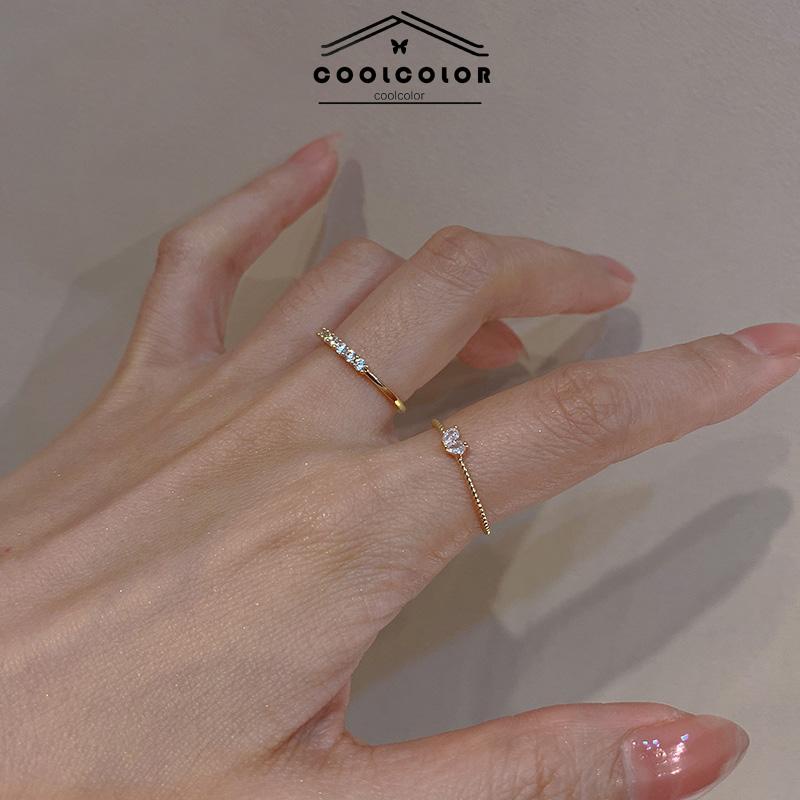 COD Cincin Indah Ringan Mewah Kecil Indah Cinta Jari Telunjuk Gadis- cl