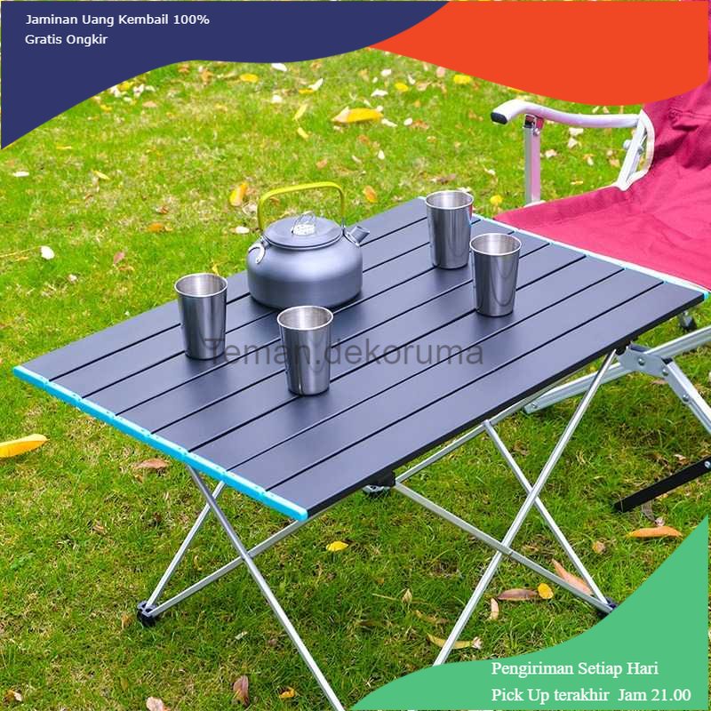 TD - RUM TaffSPORT Meja Lipat Piknik Foldable Aluminium 68x46.5x40cm - 8825