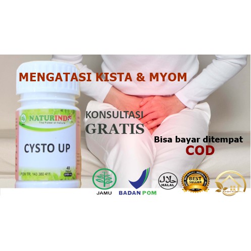 Obat Sakit Kista & Myom, Cysto Up, Naturindo