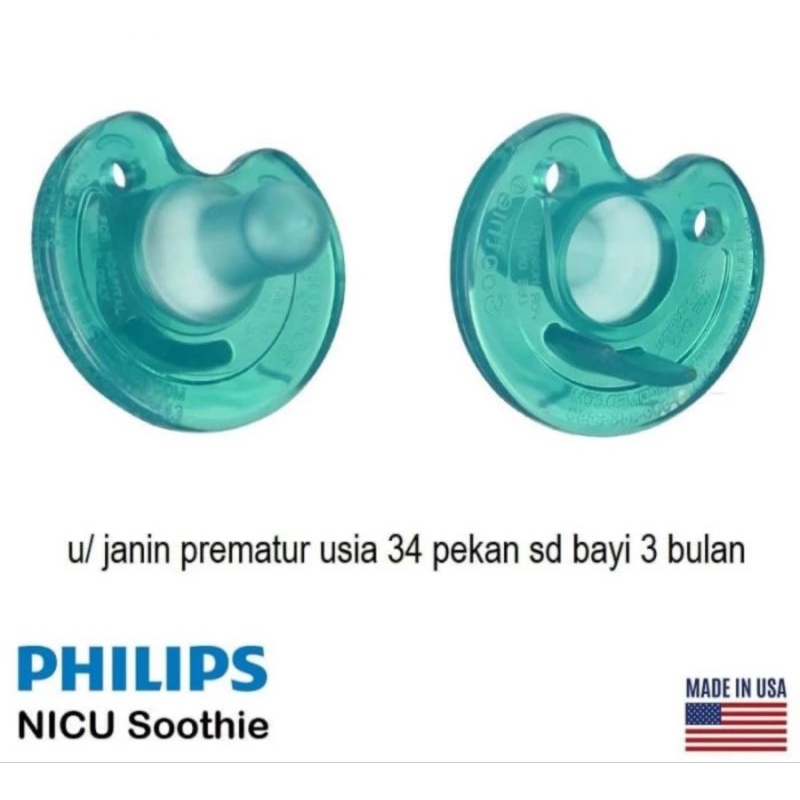 Philips NICU Soothie Empeng Khusus Bayi Prematur Hospital Grade Avent / Dot Empeng Bayi Prematur