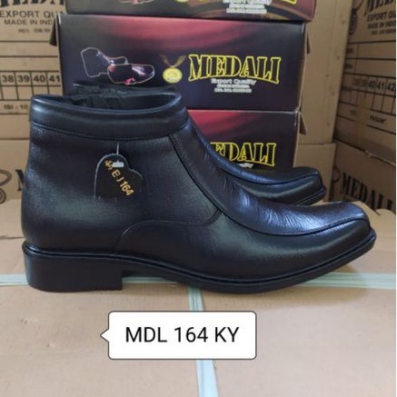 Sepatu Kulit PDH boots Polri TNI security guard PNS sepatu kerja formal tampil lebih keren