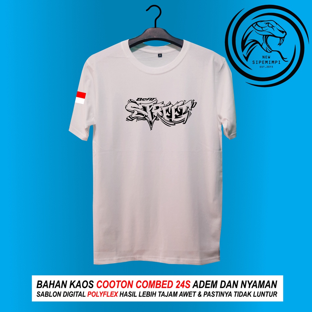 T-SHIRT BEAT STREET SIZE S-XXL DISTRO PREMIUM COTTON 100%