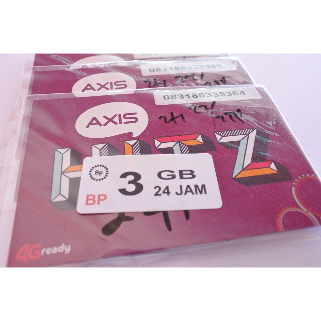Kartu paket perdana Axis 3GB