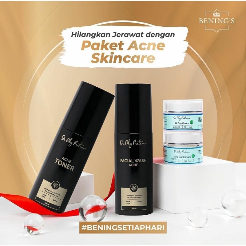 Bening's Promo Acne Bpom Skincare | Paketan Jerawat dan Beruntusan