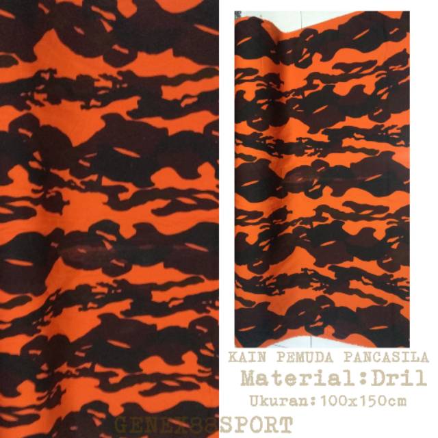 COD(BAYAR DITEMPAT) Kain loreng pemuda pancasila bahan Dril