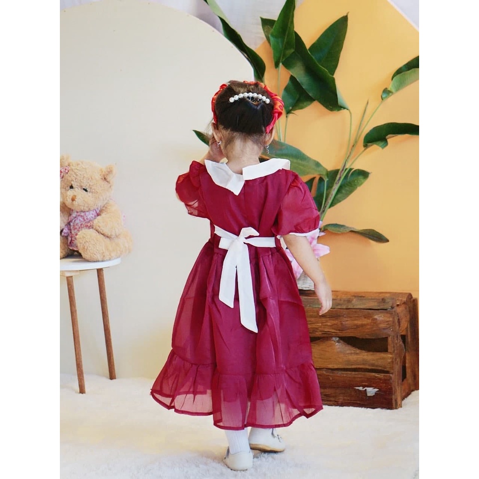 Promo !! dress trendy anak perempuan - dress japan ribbon large gurl import uk 1-4th