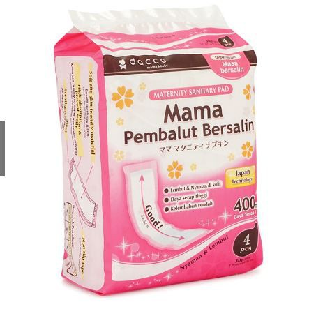 ♥BabyYank♥ MAMA PEMBALUT BERSALIN DACCO ISI 4 - DACCO MATERNITY SANITARY PAD