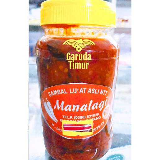 

Sambal Luat Manalagi, Khas Kupang, HALAL, Rasa agak manis
