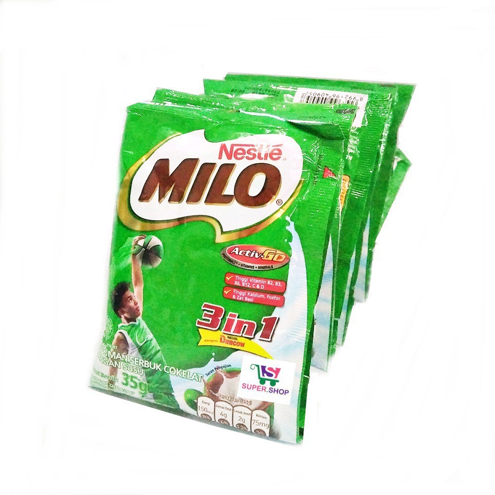 

Milo 3in1 kemasan sachet
