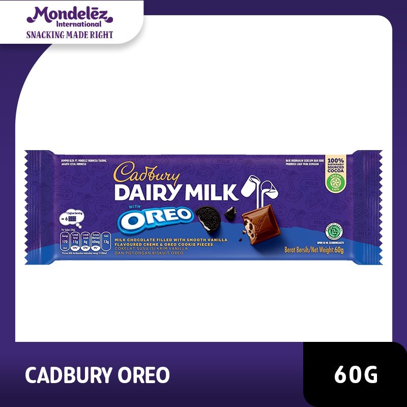 

Mondelez Cadbury Dairy Milk Oreo 60gr