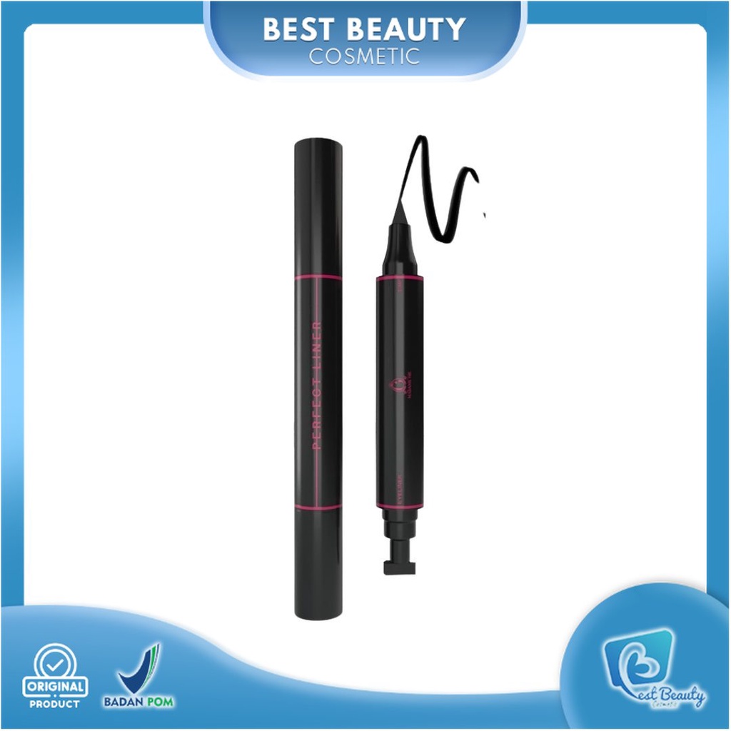 ★ BB ★  Madame Gie Perfect Liner - Eyeliner Black Two In One - 2in1 Stamp Eyeliner