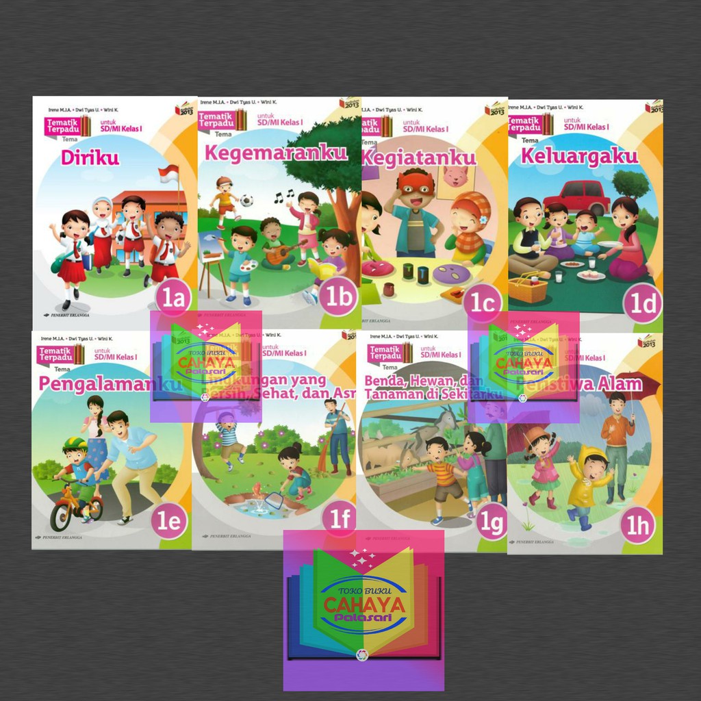 BUKU TEMATIK TERPADU ERLANGGA KELAS 1 EDISI REVISI ERLANGGA