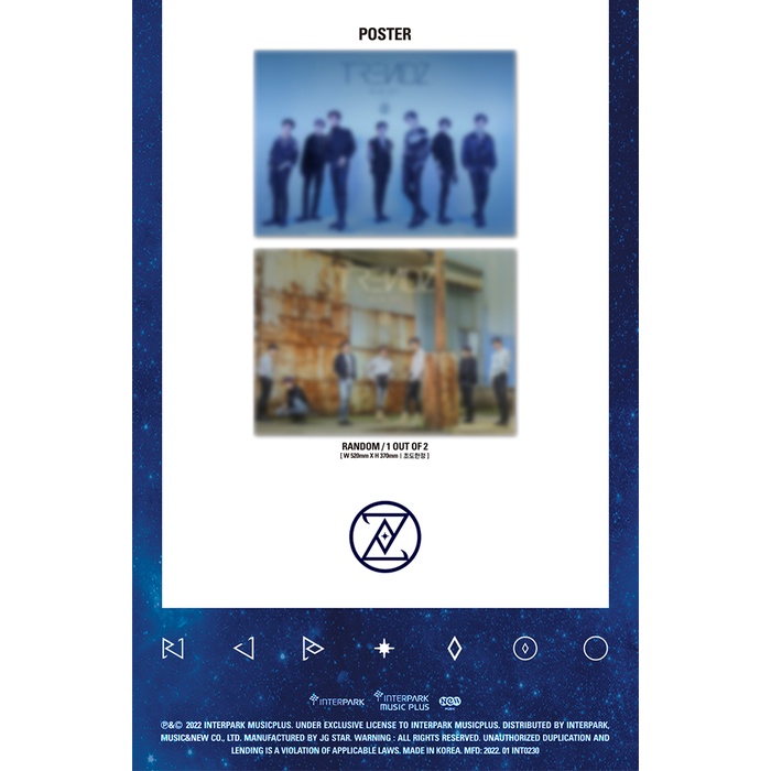 TRENDZ - 1st Mini Album BLUE SET | Chapter 1. TRACKS