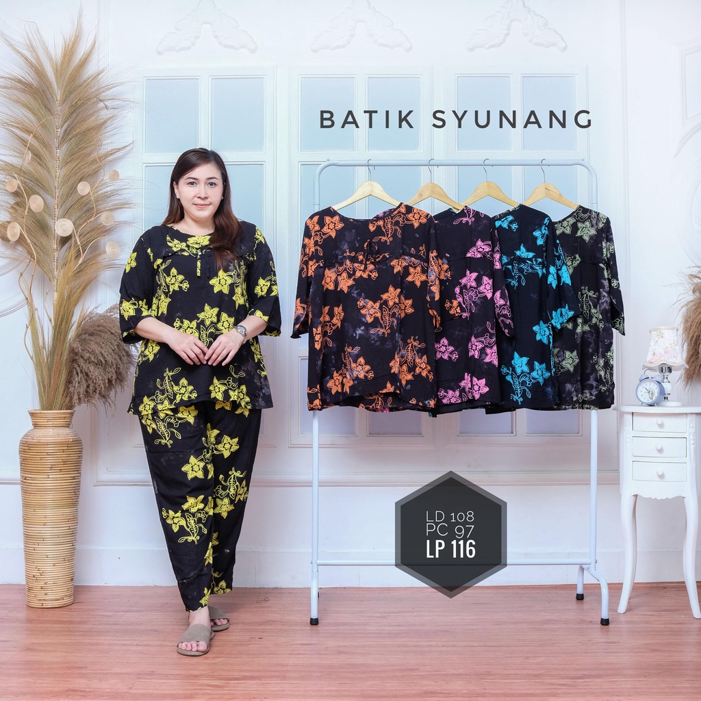 setelan cp Batik wanita  DEWASA LISANTI batik cap cetak motif sunan