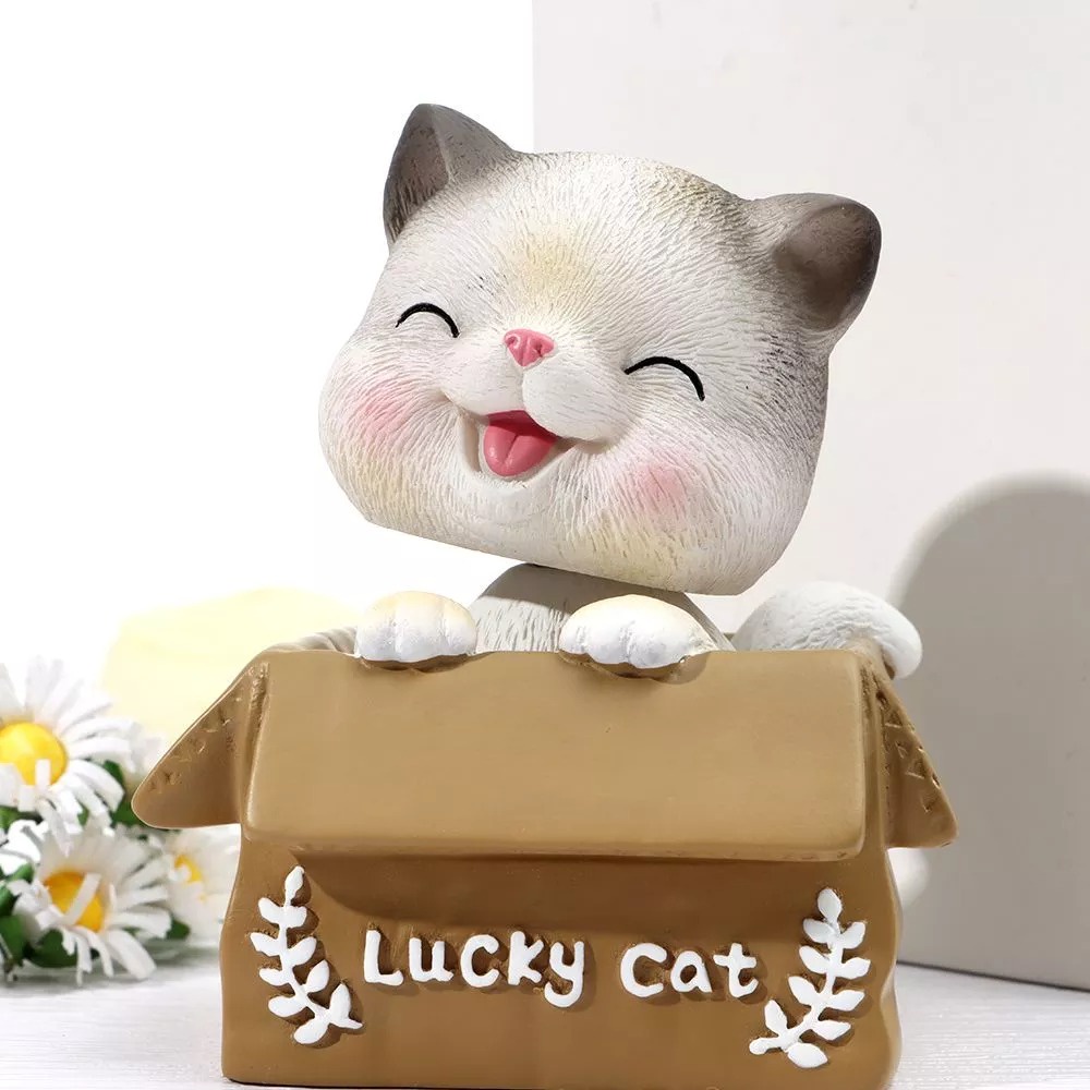 Dashboard Dasbor Mobil Kucing Lucky Cat/Pajangan Mobil Kucing/KUCING KARDUS/dasbor Mobil Kucing Lucky Cat/Baby Lucky Cat Hiasan Pajangan Solar/Hiasan Pajangan Solar Dashboard/pajangan Mobil Luckey Cat Cute Cat/dashboard Lucky Cat