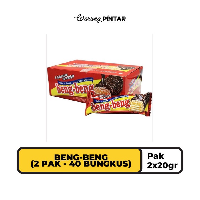 

Wafer-Biskuit- Beng-Beng 20Gr - 2 Pak (40 Bungkus) -Biskuit-Wafer.