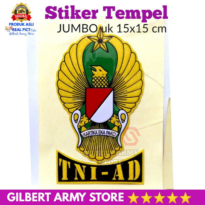 Stiker Tempel Kopasus ukuran Jumbo Besar Airborne PM Polisi Militer Tni Ad Kostrad Perbakin Para Dasar Siliwangi Perbakin DAYA LEKAT Awt Kuat Tahan Lama Embos Timbul Murah Grosir