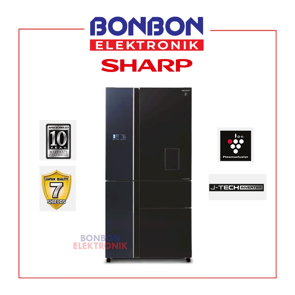 Sharp Kulkas Side By Side 5 Pintu SJ-IFX96PDG-BK / SJIFX96PDGBK