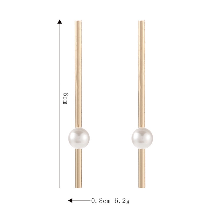 Korea sederhana lingkaran geometris mutiara anting-anting tindik telinga set kombinasi zirkon anting