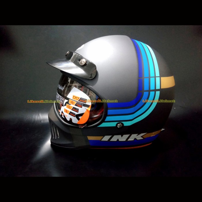 Helm INK Trooper Borderline Matt Anthracite Blue