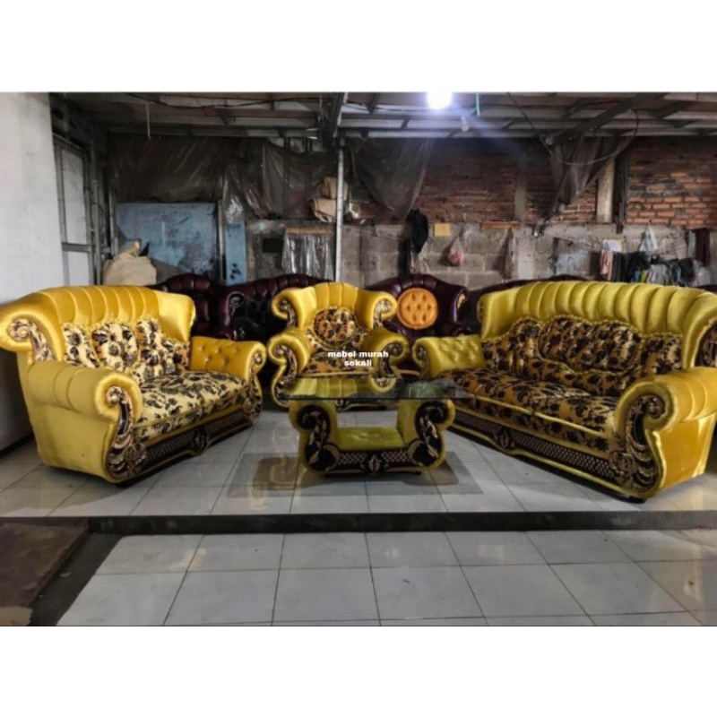 (PROMO) Sofa Jaguar Resin Mewah Jumbo Set 321 (Gratis Ongkir Surabaya)