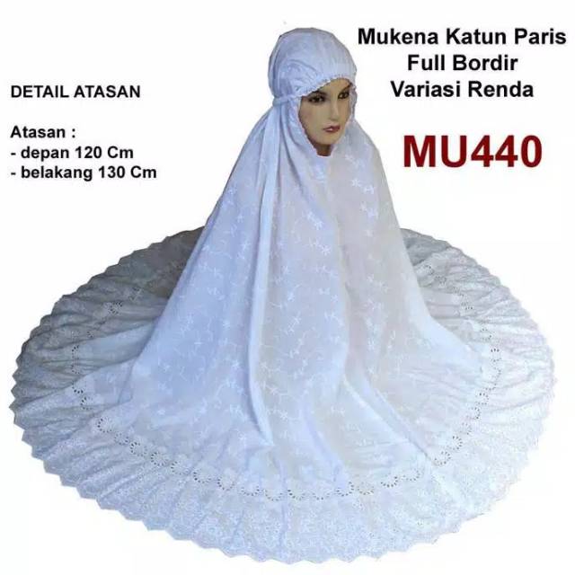 MUKENA KATUN PARIS RENDA KERANCANG SANIA 01