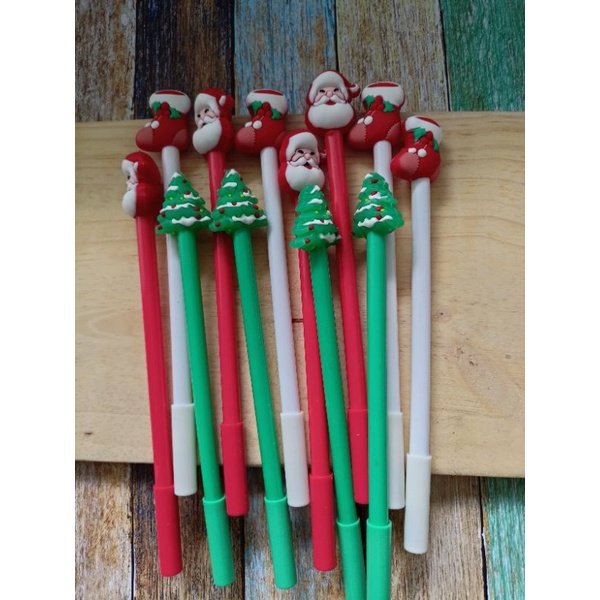 

pulpen gel Santa/ ornamen Natal
