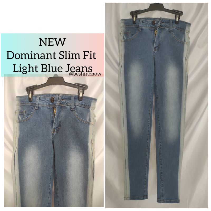 Dominant Slim Fit Light Blue Jeans / Celana Jeans Biru Dominan Slim Fit
