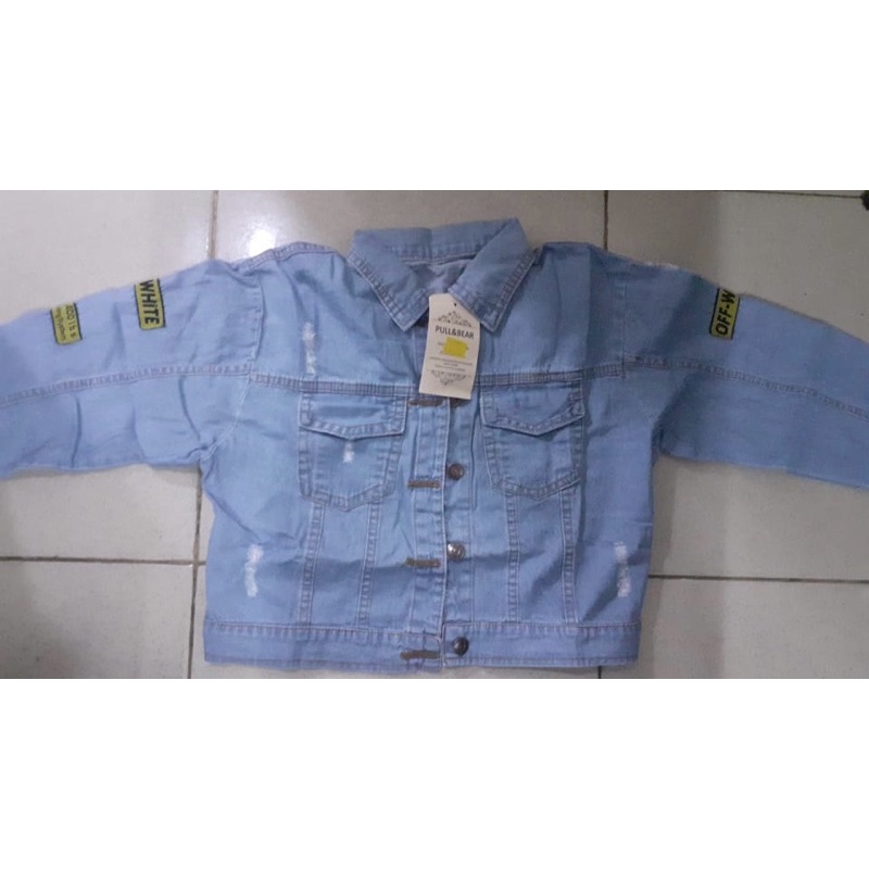 Victoria STATION LIST OFF WHITE JAKET JEANS-1