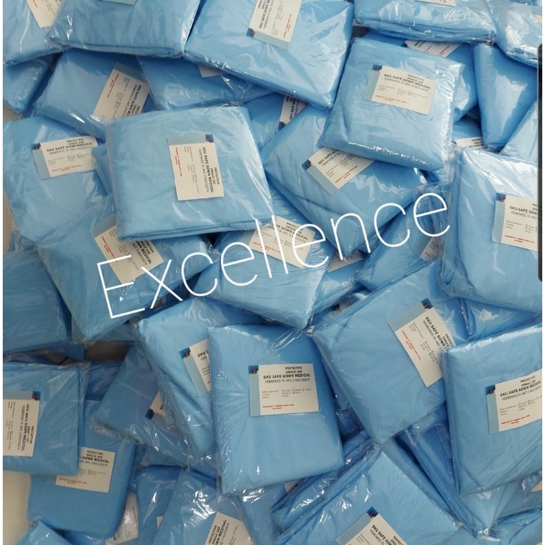 Gown Surgical Isolation Disposable/ Baju gown