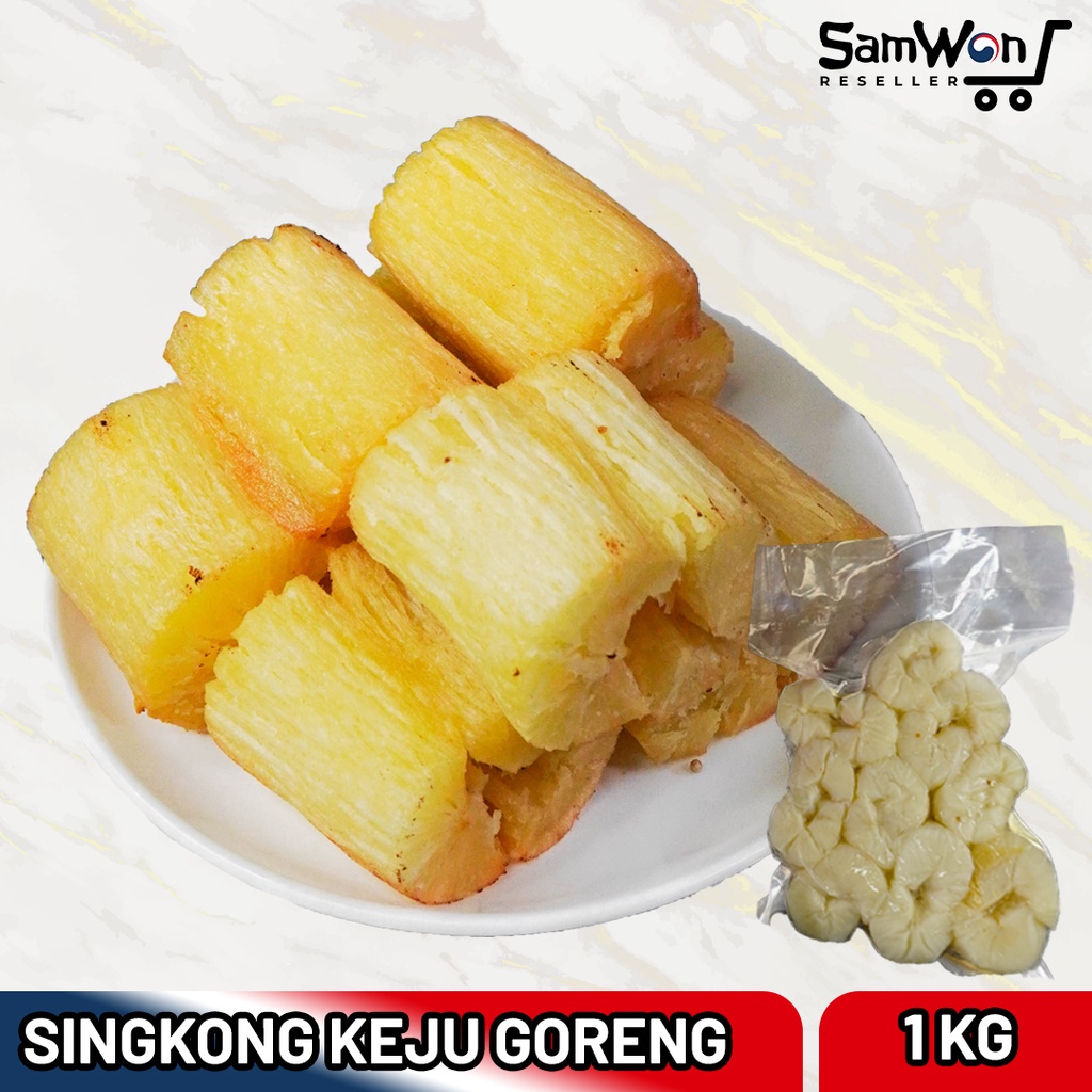 

Singkong Keju Mekar Gorengan Khas Salatiga Siap Goreng 1kg (empuk bgt) SINGKONG KEJU SAMWON