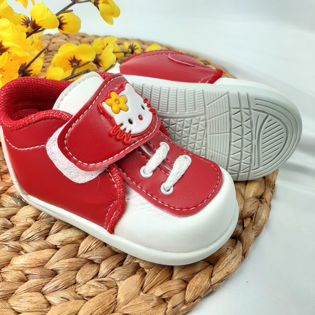 mandirishoesstore-SEPATU ANAK KARAKTER KARTUN KUCING TALI 1-3 TAHUN CAY27