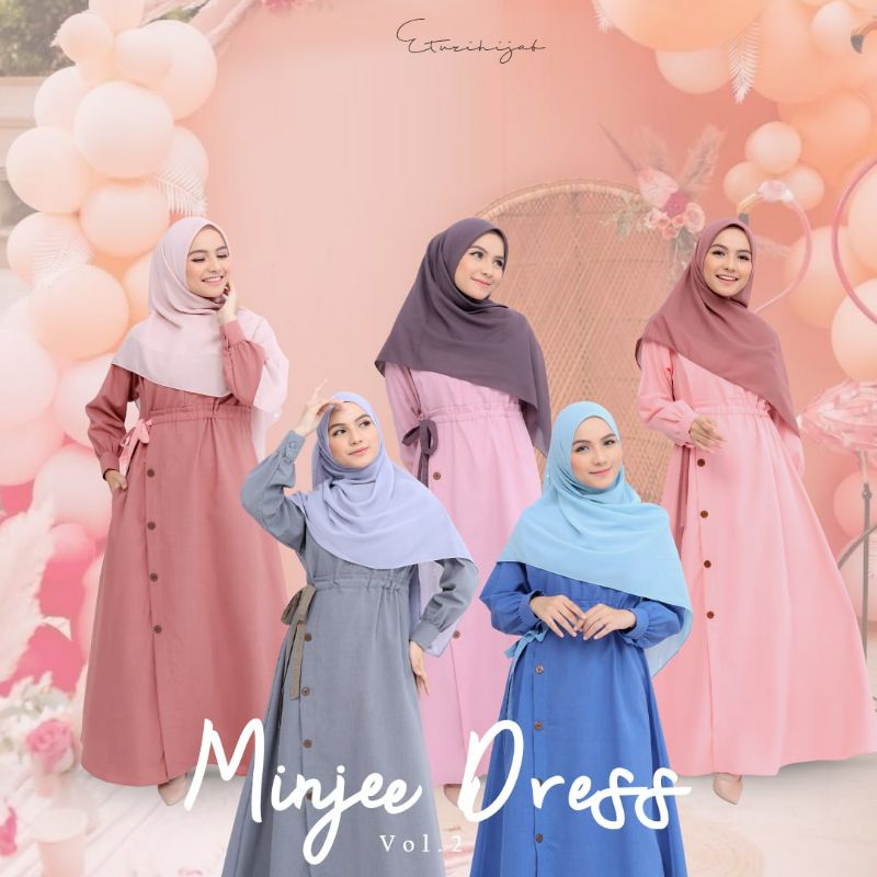 Minjee dress by etuzi/gamis murah/gamis cantik/siap kirim