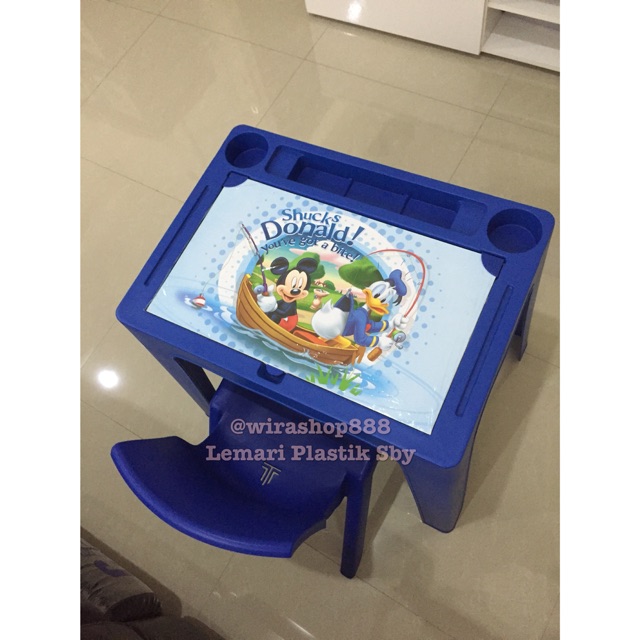 Meja Belajar Disney set utk kiriman luar sby