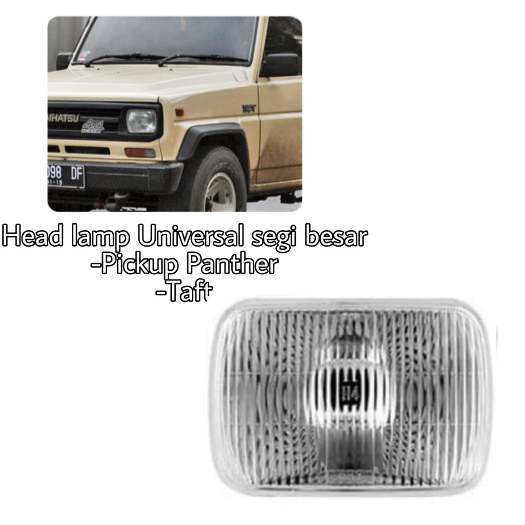 HEADLAMP Lampu Depan Mobil PANTHER TAFT PICK UP UNIVERSAL SEGI BESAR