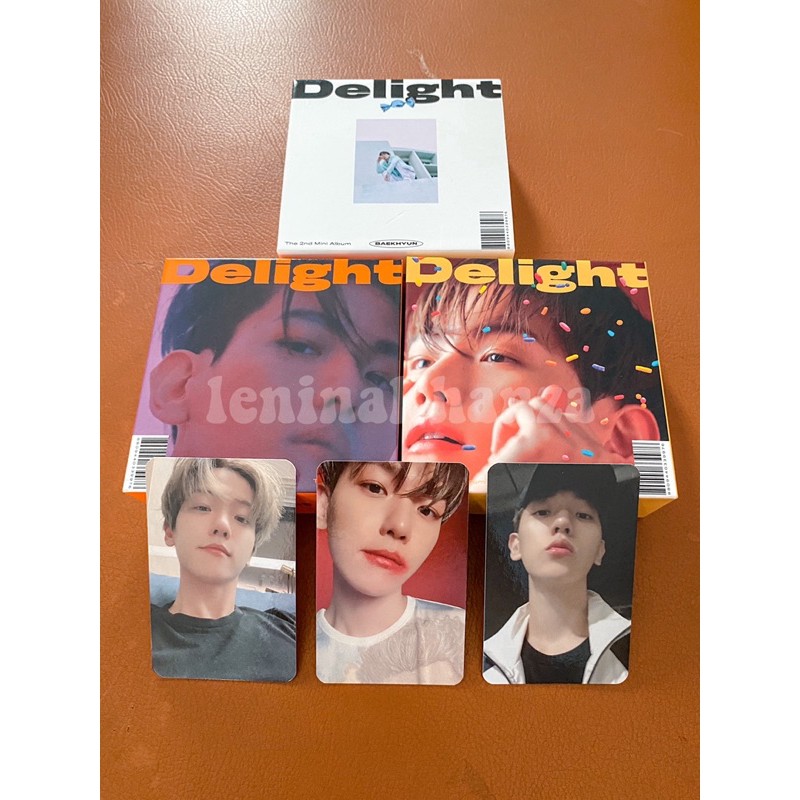 [UNSEALED] BAEKHYUN DELIGHT KIHNO cinnamon honey mint photocard poster kihno only khino album