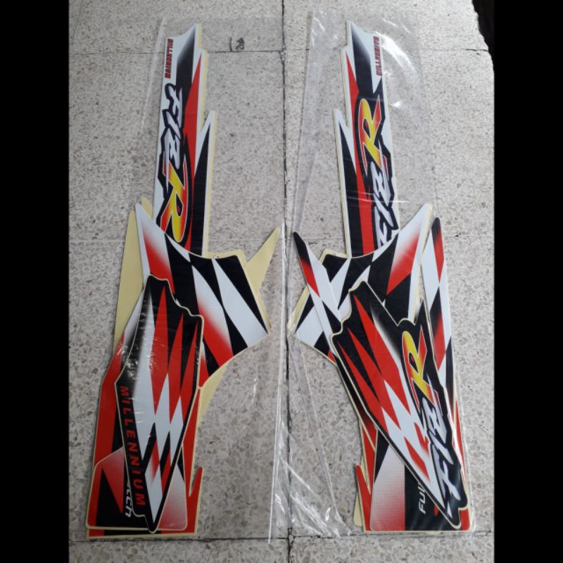 striping fizr millenium merah putih / striping fiz r millenium / striping f1zr millenium / striping 