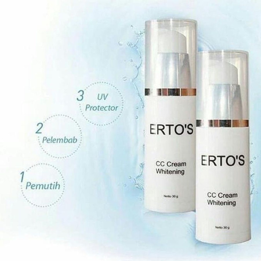 PAKET ERTO'S EKSKLUSIF ( FACIAL WASH + NIGHT CREAM + CC CREAM + EYELASH SERUM )