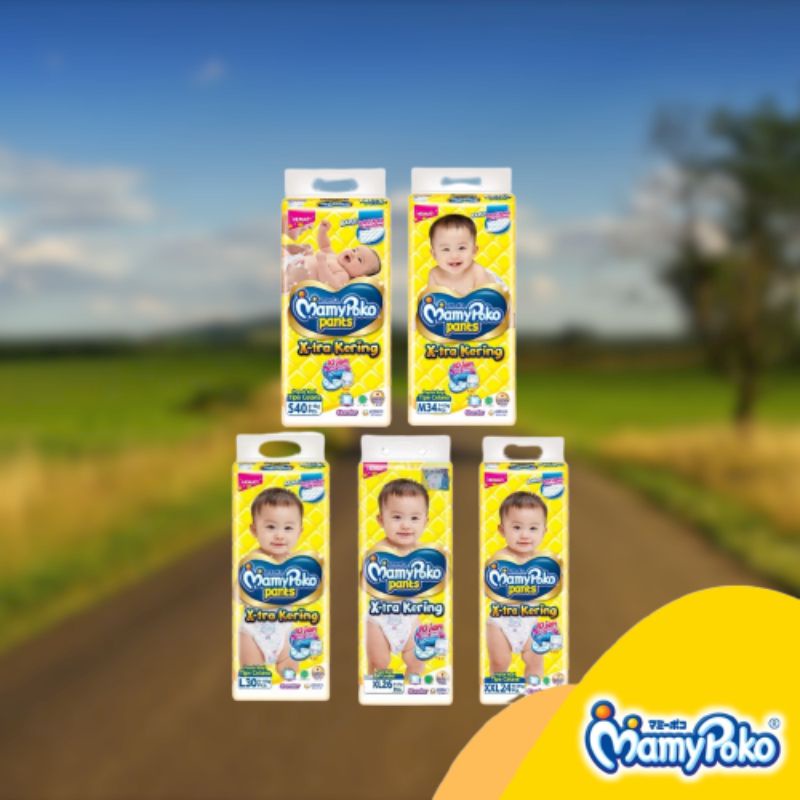 COD Pampers Mamy Poko X-tra Kering S40 dan M34 Murah