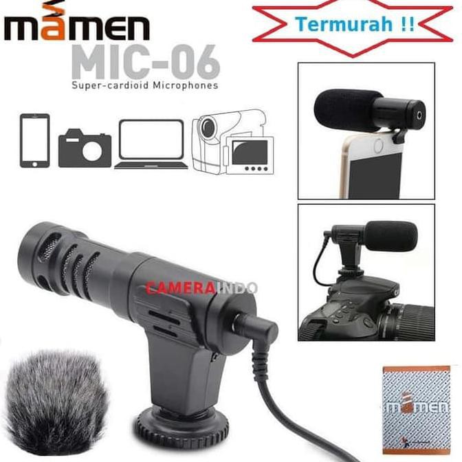 Mic Mamen Shotgun Mic 06 Vlog Mic Kamera Smartphone